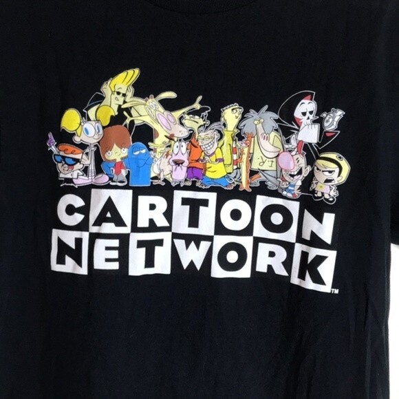 Cartoon Network 90s character printed graphic scene shirt size Large - Picture 2 of 8
